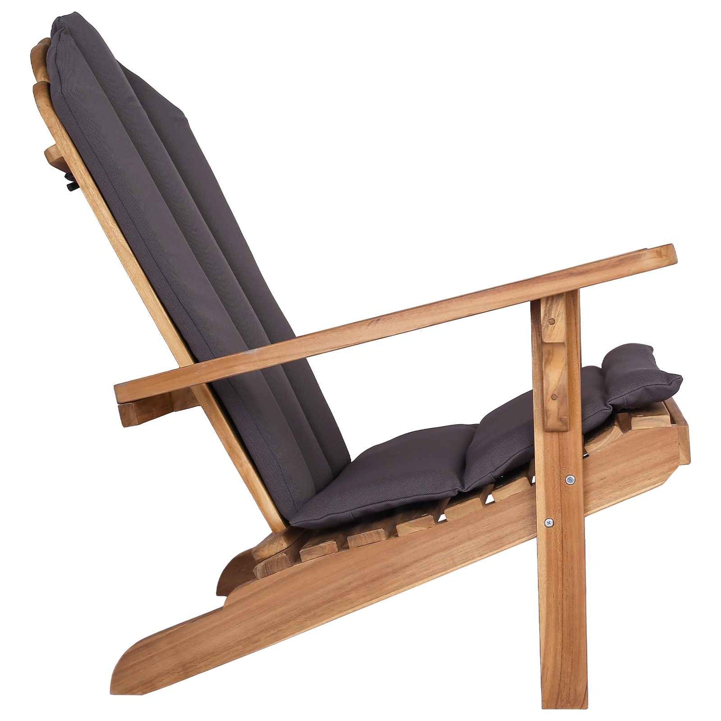 vidaXL Κήπος Πολυθρόνα Adirondack Φυσικό Στερεό Ξύλο Τίκ