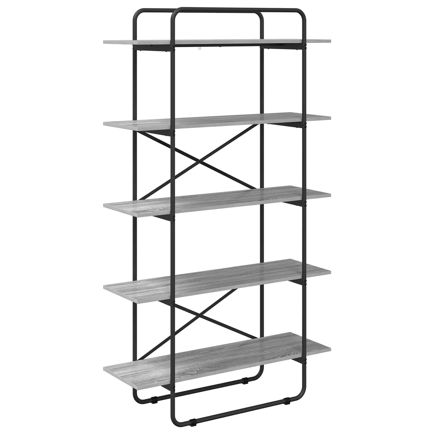 vidaXL Ράφι Βιβλίων 5 επίπεδα 100 x 35 x 175,5 εκ. PB Γκρι Sonoma