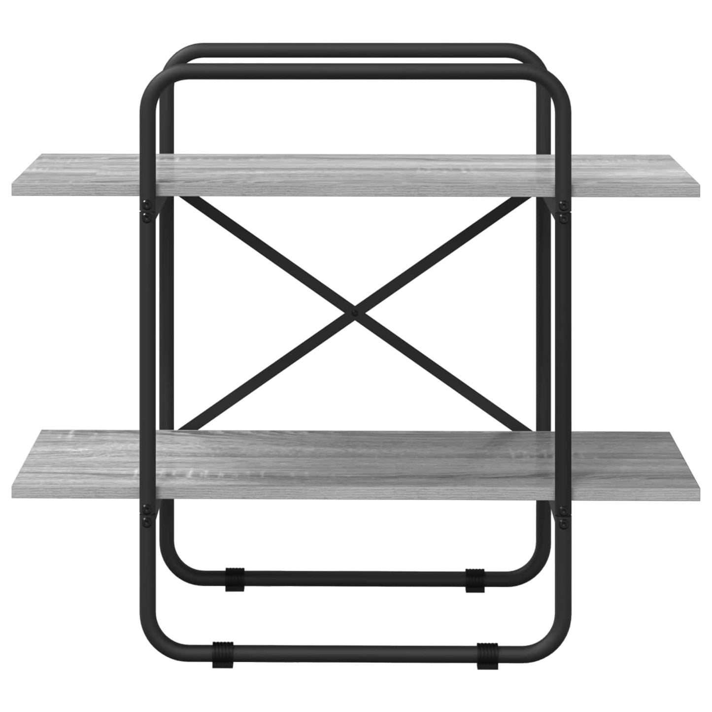 vidaXL Ράφι Βιβλίων 2 επίπεδα 80 x 35 x 70 εκ. PB Γκρι Sonoma