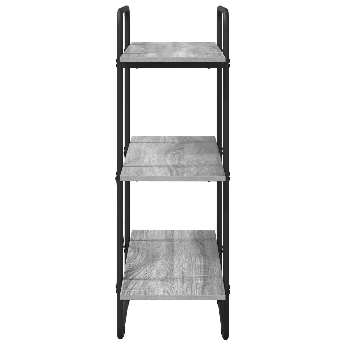 vidaXL Ράφι Βιβλίων 3 επίπεδα 60 x 35 x 105 εκ PB Γκρι Sonoma
