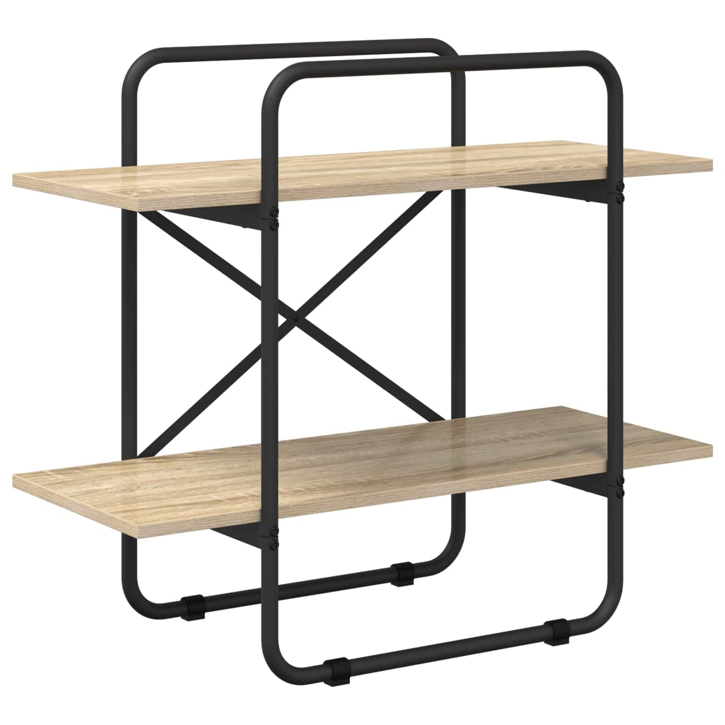 vidaXL Ράφι Βιβλίων 2 επίπεδα 60 x 35 x 70 cm PB Sonoma Δρυς
