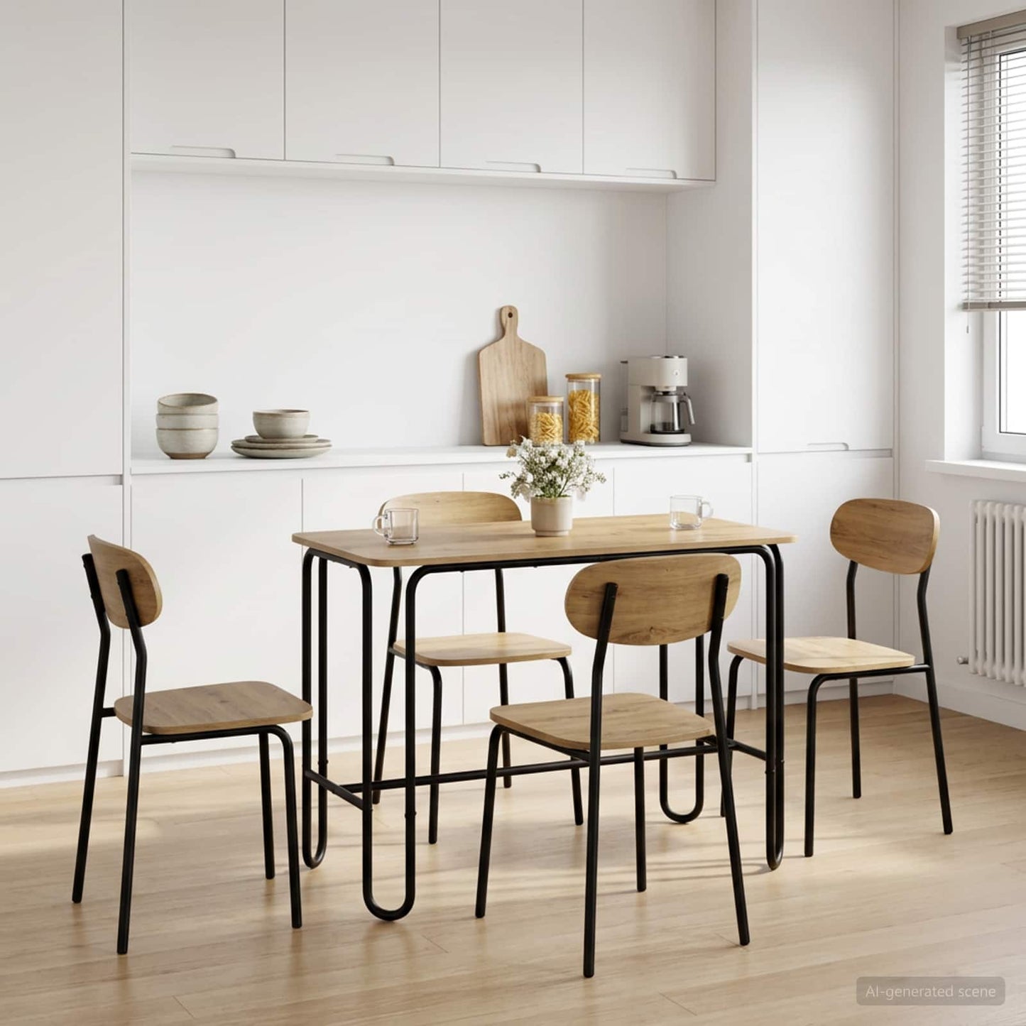vidaXL Τραπεζαρία 100 x 50 x 75 cm Επεξεργασμένο Ξύλο Artisan Δρυς