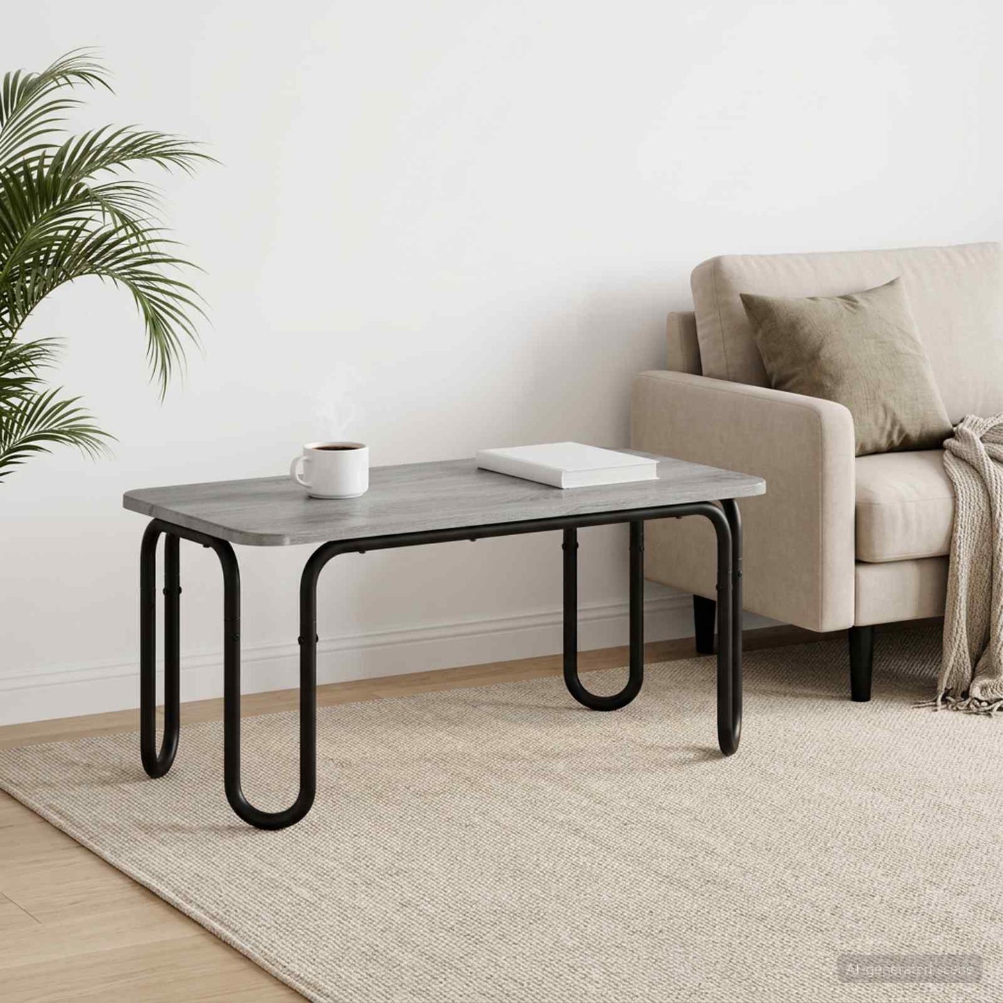 vidaXL Τραπεζάκι σαλονιού Γκρι Sonoma 79,5 x 40 x 36 εκ