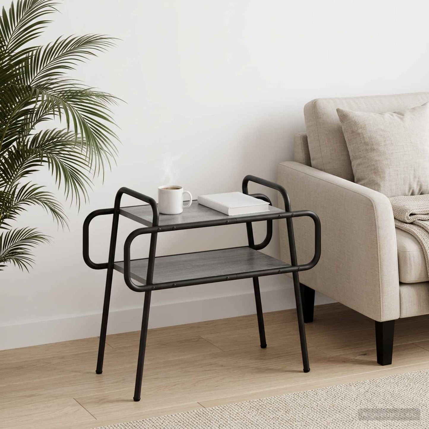 vidaXL Τραπεζάκι σαλονιού Γκρι Sonoma 60 x 30 x 51 εκ