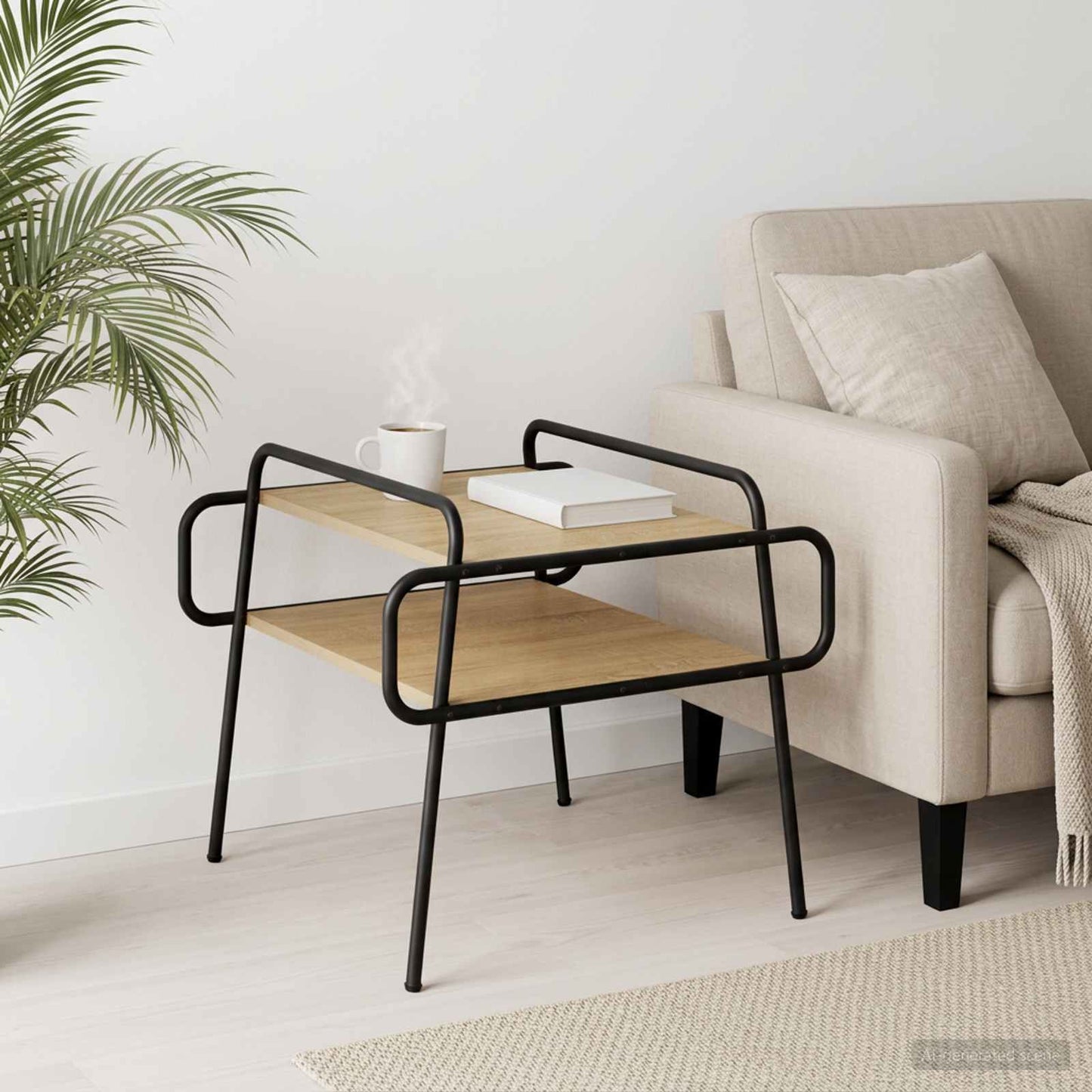 vidaXL Τραπεζάκι σαλονιού Sonoma Δρυς 60 x 60 x 51 εκ