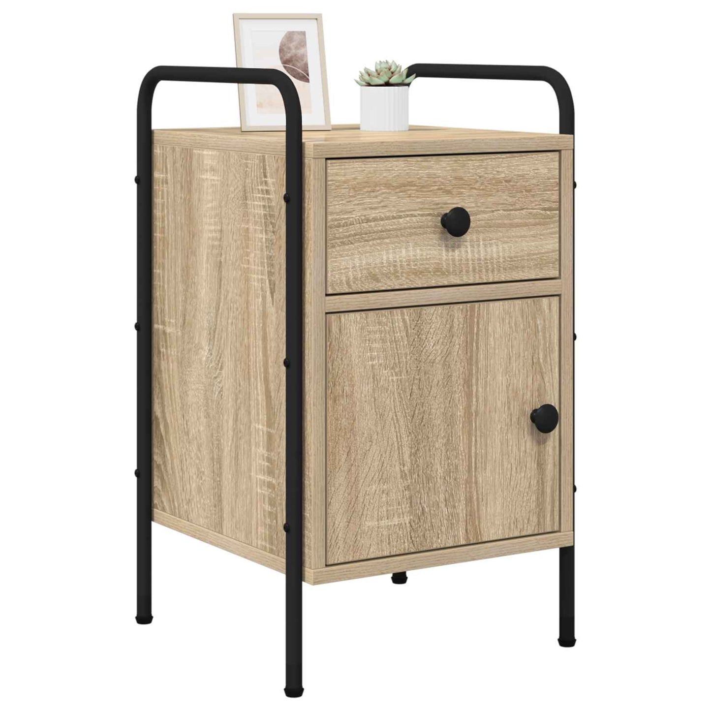 vidaXL Κομοδίνο 2 τμχ. Sonoma Δρυς 35 x 36,5 x 61 εκ