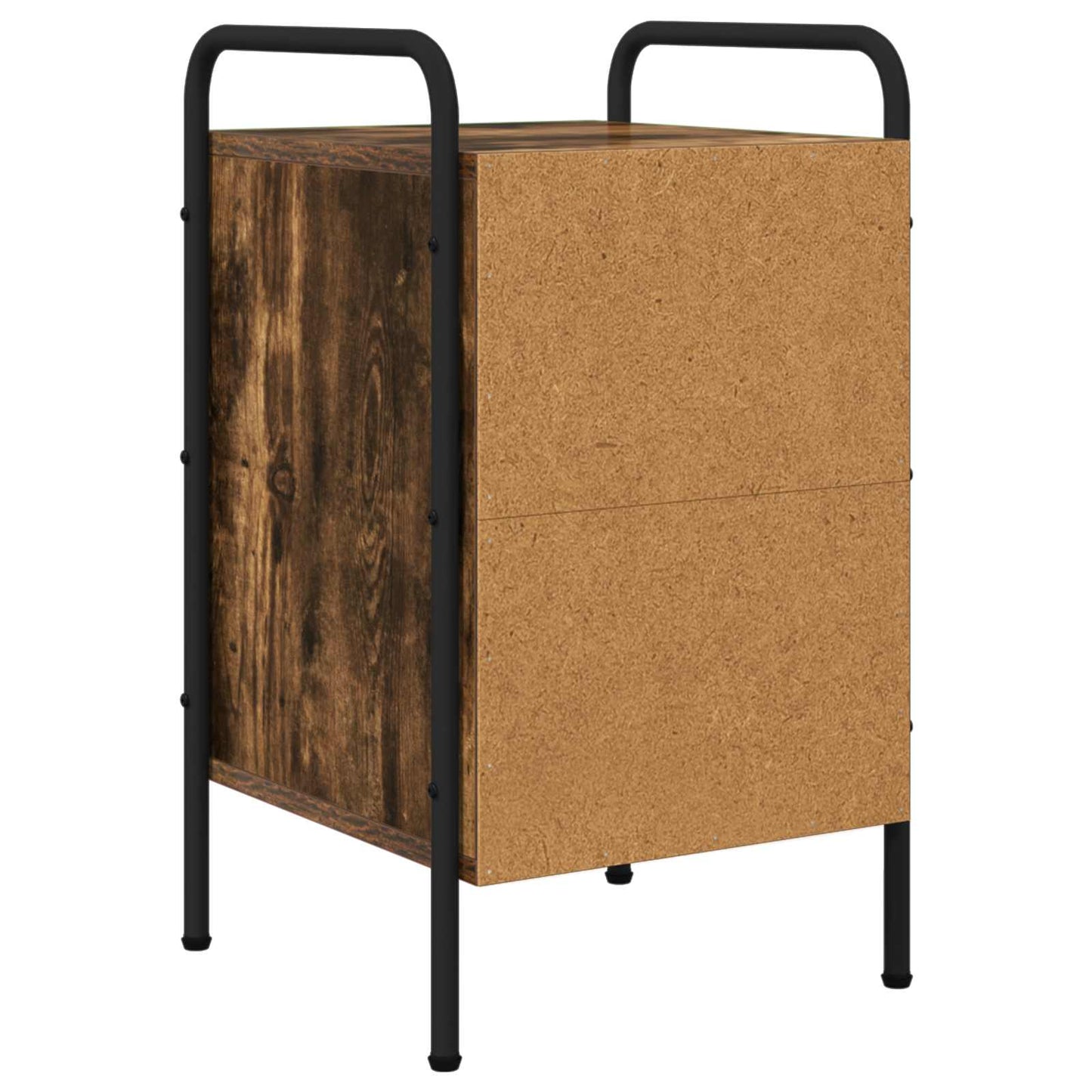 vidaXL Κομοδίνο Καπνισμένο Ξύλο Δρυός 35 x 36,5 x 61 εκ
