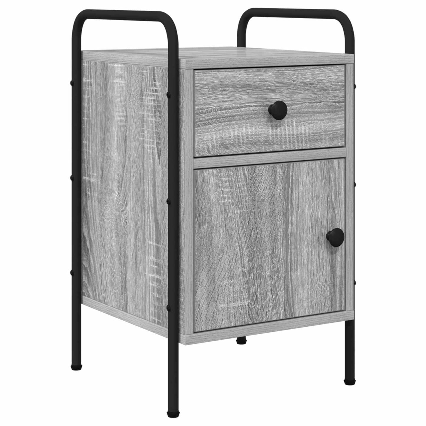 vidaXL Κομοδίνο Γκρι Sonoma 35 x 36,5 x 61 εκ Επεξεργασμένο Ξύλο
