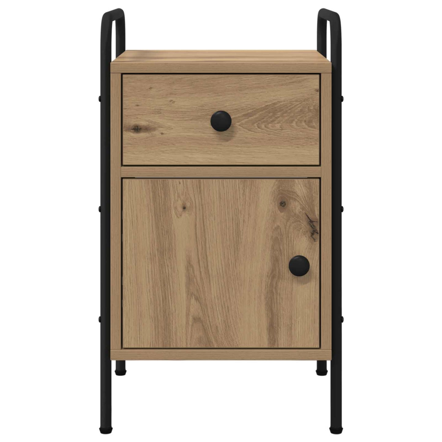 vidaXL Κομοδίνο Artisan Δρυς 35 x 36,5 x 61 εκ Επεξεργασμένο Ξύλο