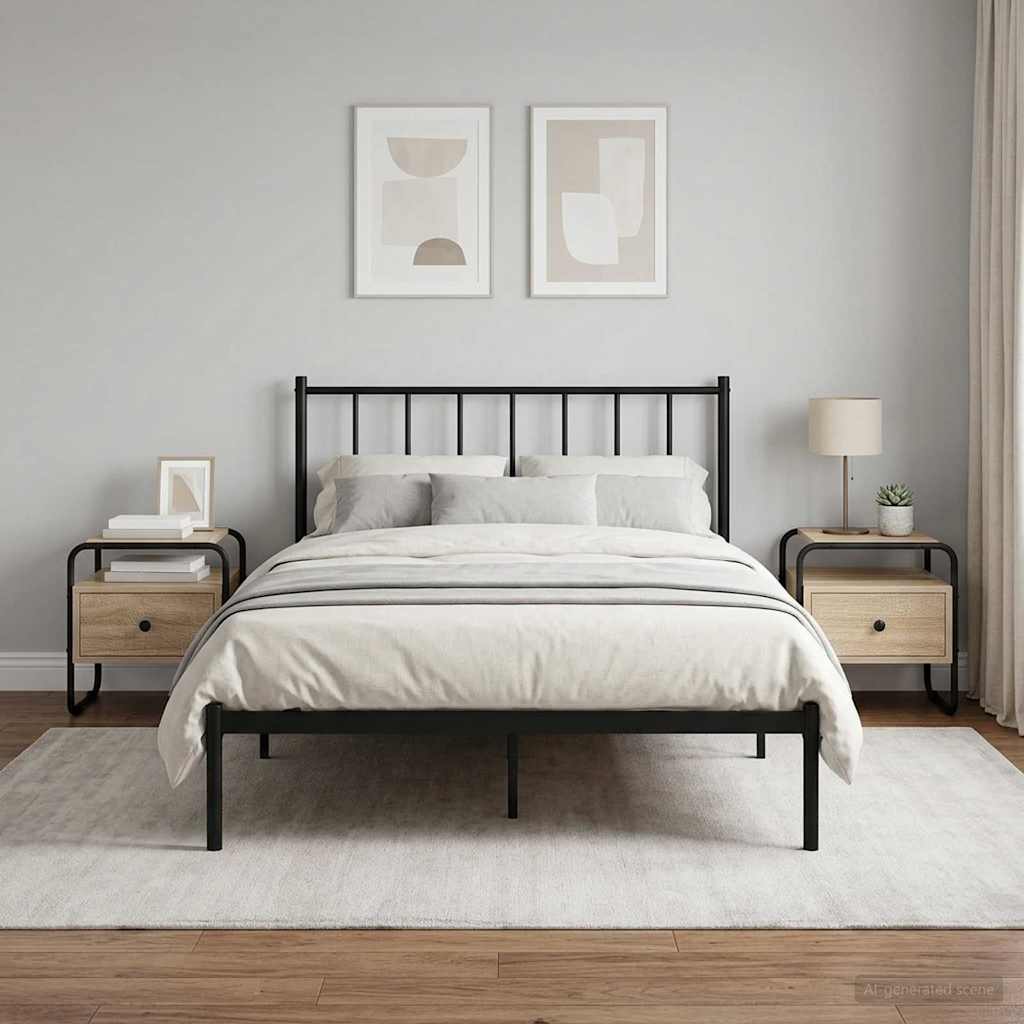 vidaXL Κομοδίνο 2 τμχ. Sonoma Δρυς 40 x 39,5 x 40 εκ