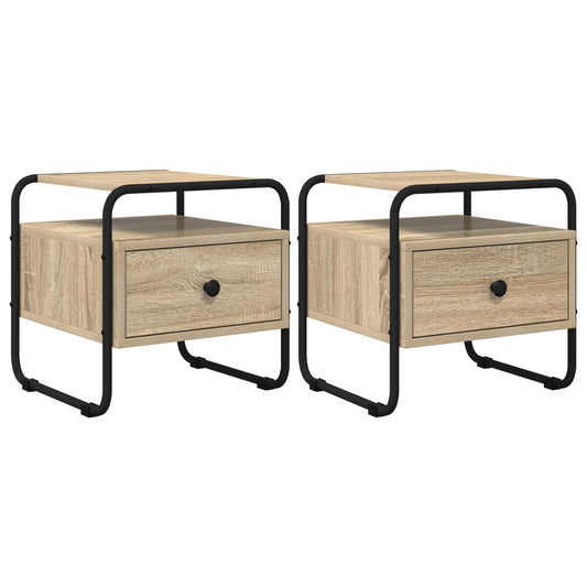 vidaXL Κομοδίνο 2 τμχ. Sonoma Δρυς 40 x 39,5 x 40 εκ