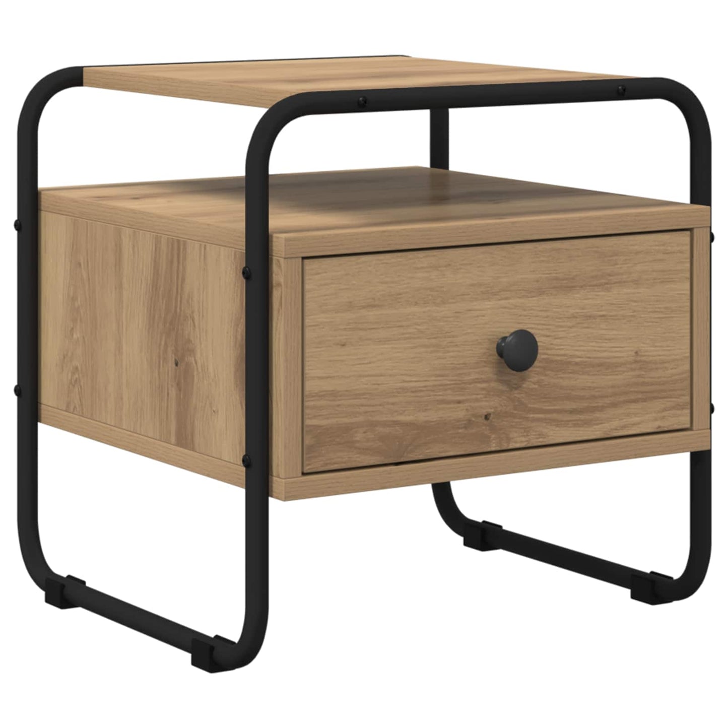 vidaXL Κομοδίνο Artisan Δρυς 40 x 39,5 x 40 εκ Επεξεργασμένο Ξύλο