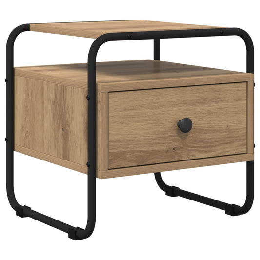 vidaXL Κομοδίνο Artisan Δρυς 40 x 39,5 x 40 εκ Επεξεργασμένο Ξύλο