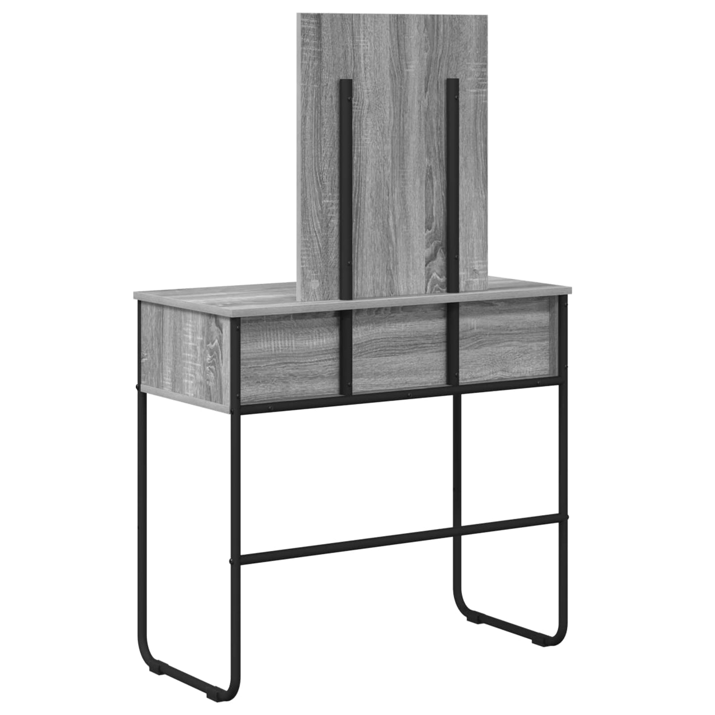 vidaXL Τραπέζι περιποίησης με ράφι Γκρι Sonoma 81 x 40 x 131 εκ