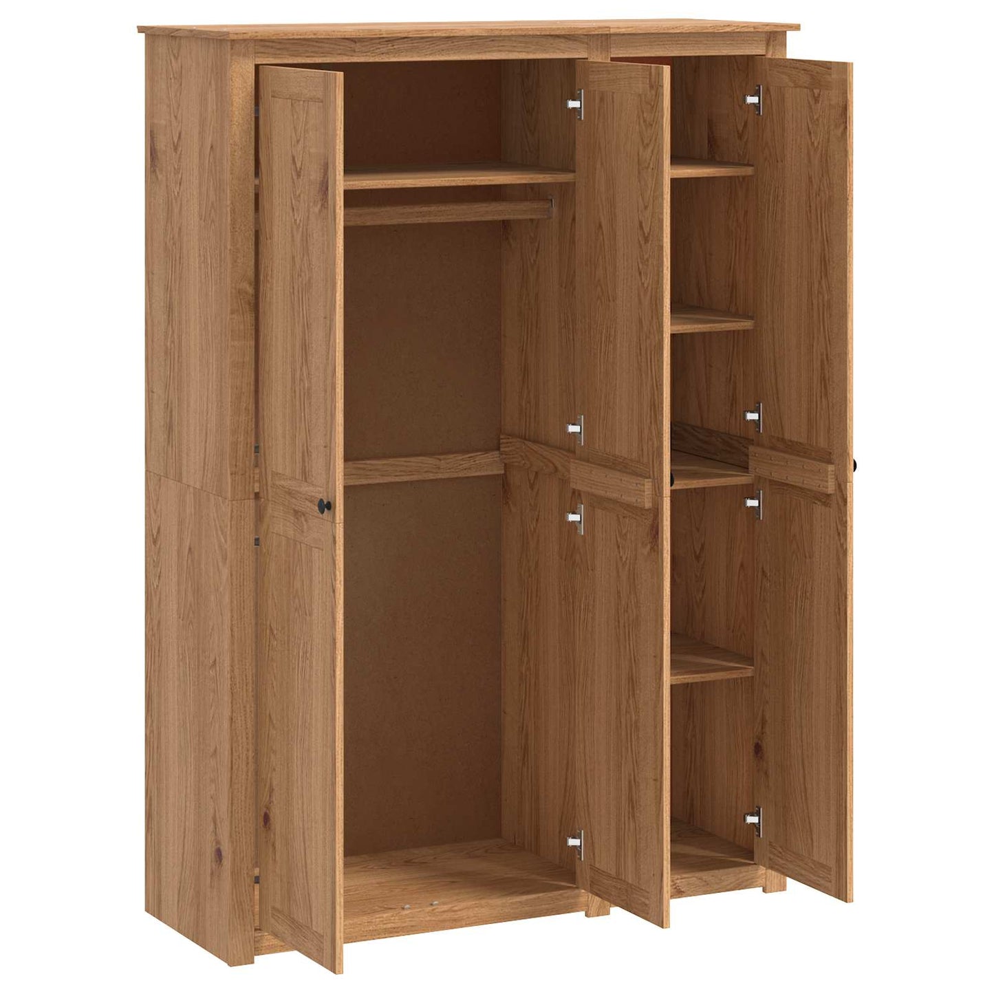 vidaXL Ντουλάπι PANAMA Μέλι 131,5 x 50 x 185 cm Μασίφ Ξύλο Πεύκου