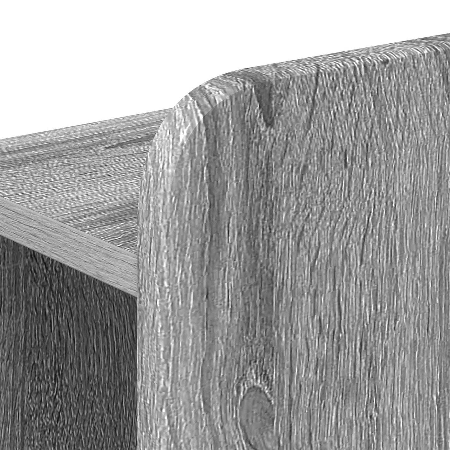 vidaXL Σκελετός κρεβατιού με αποθήκευση Γκρι Sonoma 100 x 200 cm