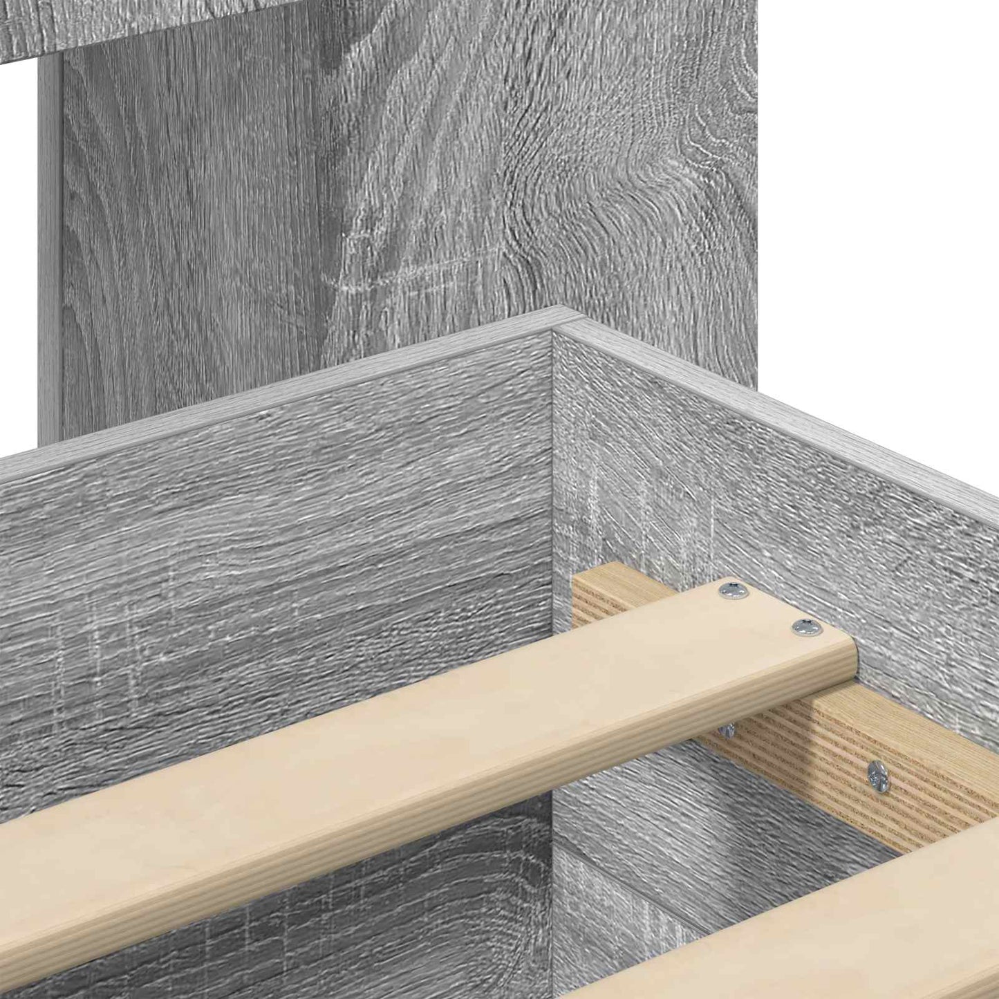 vidaXL Σκελετός κρεβατιού με αποθήκευση Γκρι Sonoma 160 x 200 cm