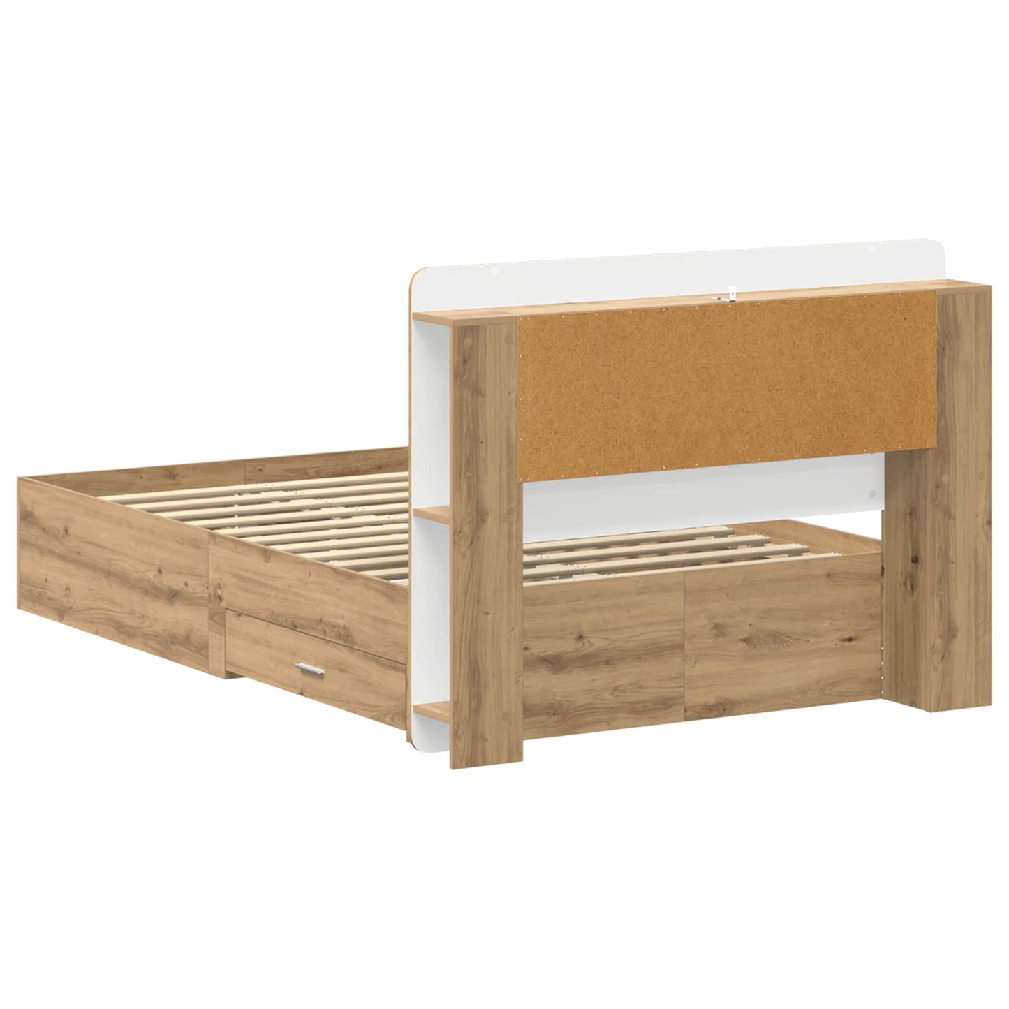 vidaXL Σκελετός κρεβατιού με αποθήκευση Artisan Δρυς 120 x 190 cm