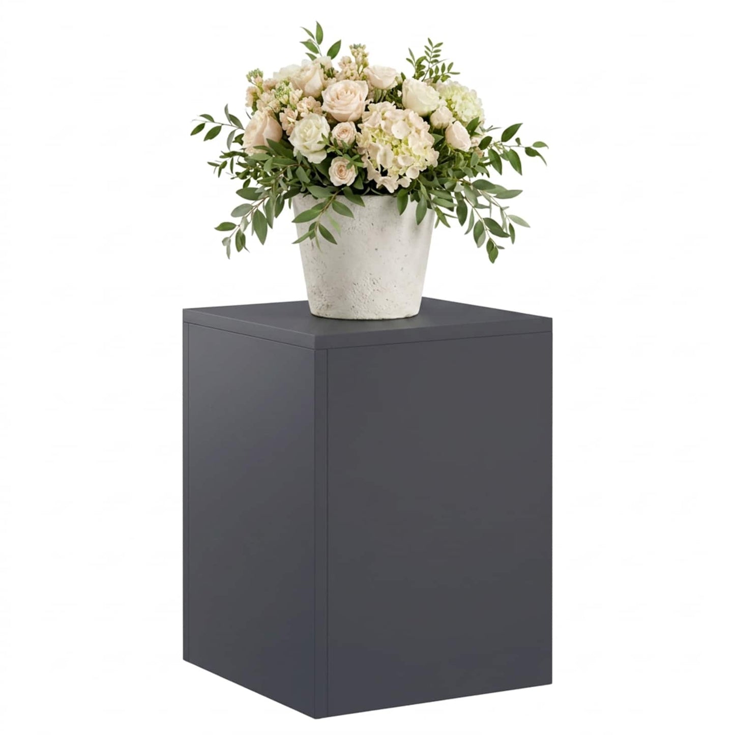 vidaXL Βάση φυτών Ανθρακί 30 x 30 x 40 cm Ανοξείδωτο Ατσάλι