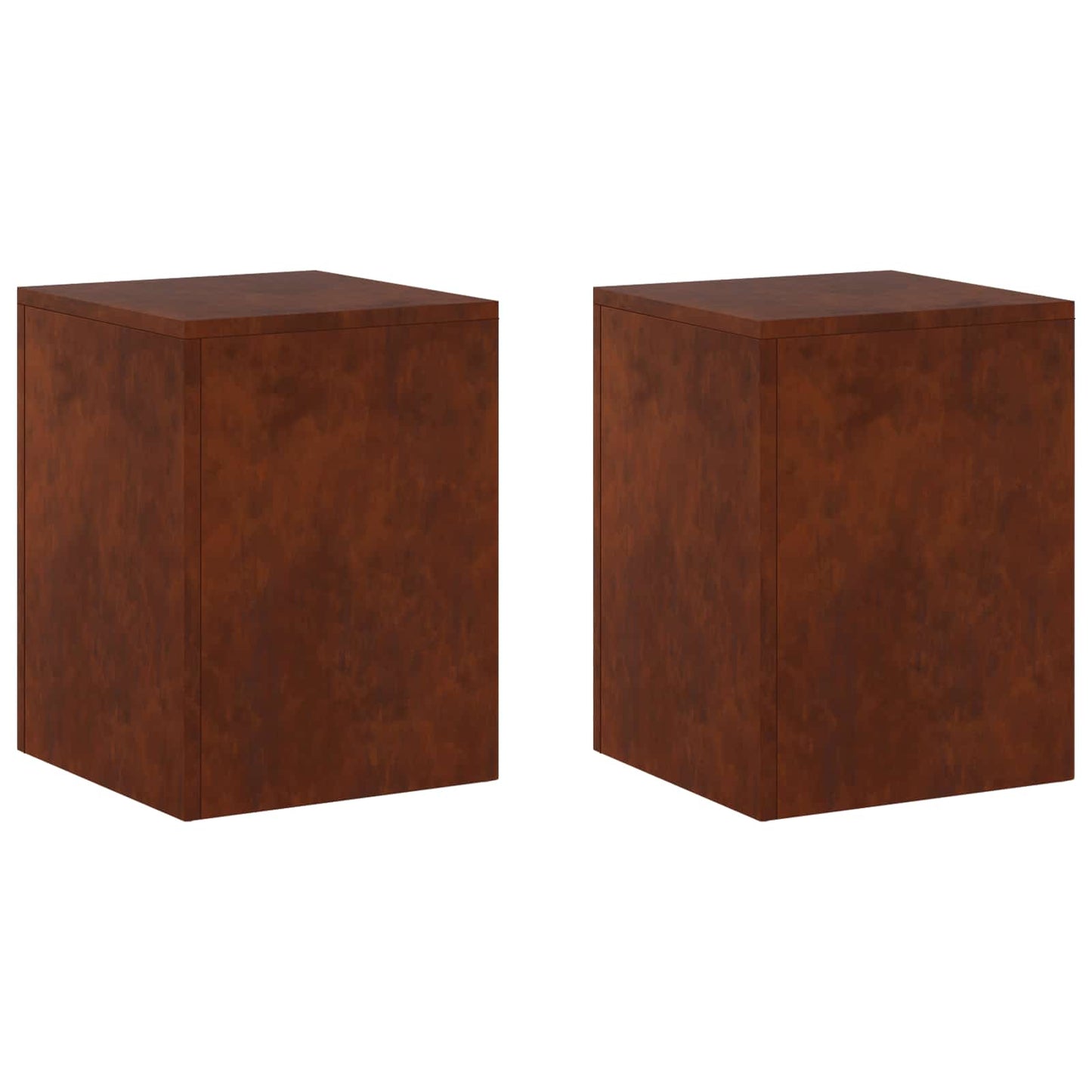 vidaXL Βάση φυτών 2 pcs Σκ rusty 30 x 30 x 40 cm