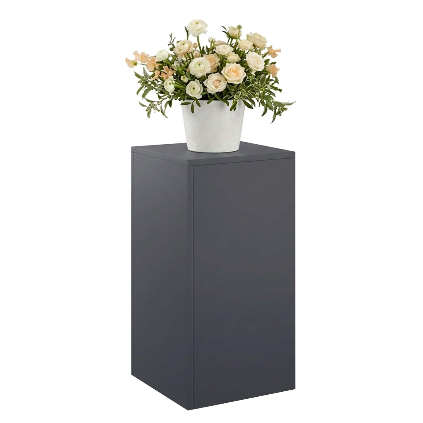 vidaXL Βάση φυτών Ανθρακί 30 x 30 x 60 cm Ανοξείδωτο Ατσάλι