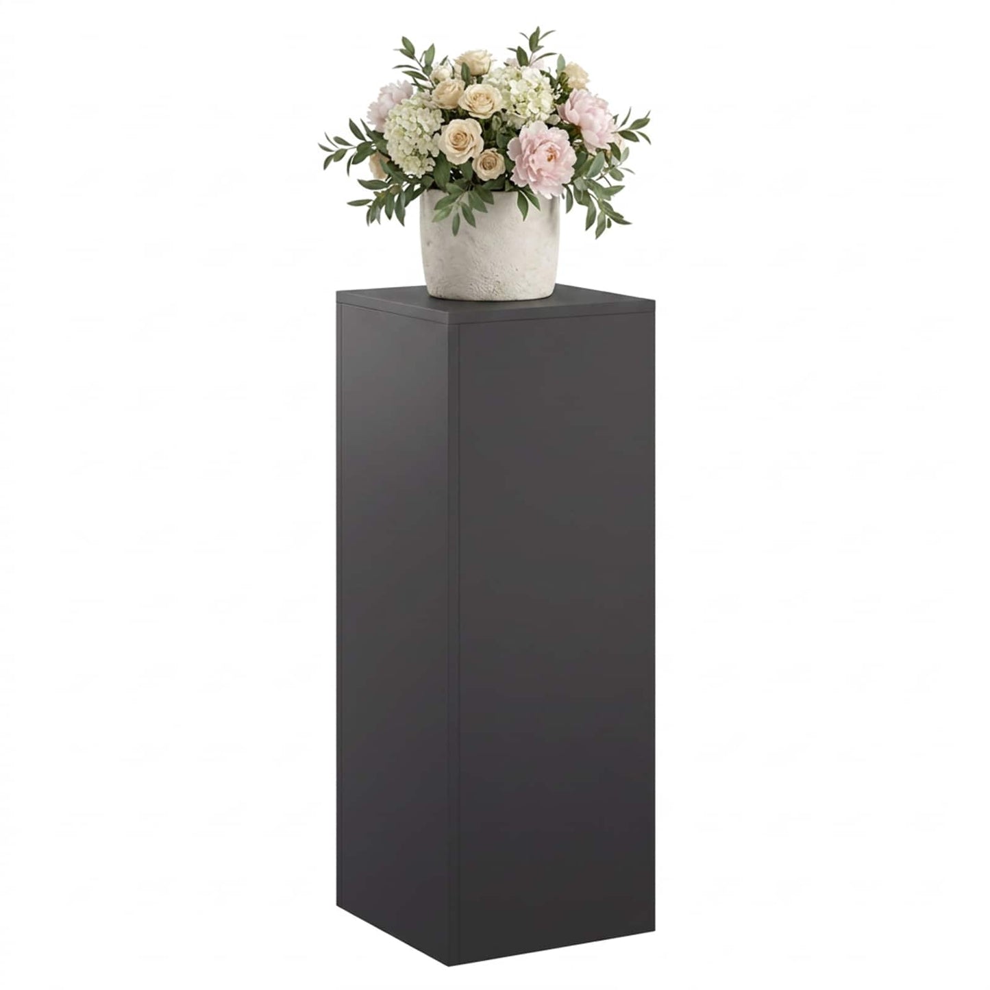 vidaXL Βάση φυτών Μαύρο 30 x 30 x 80 cm Ατσάλι