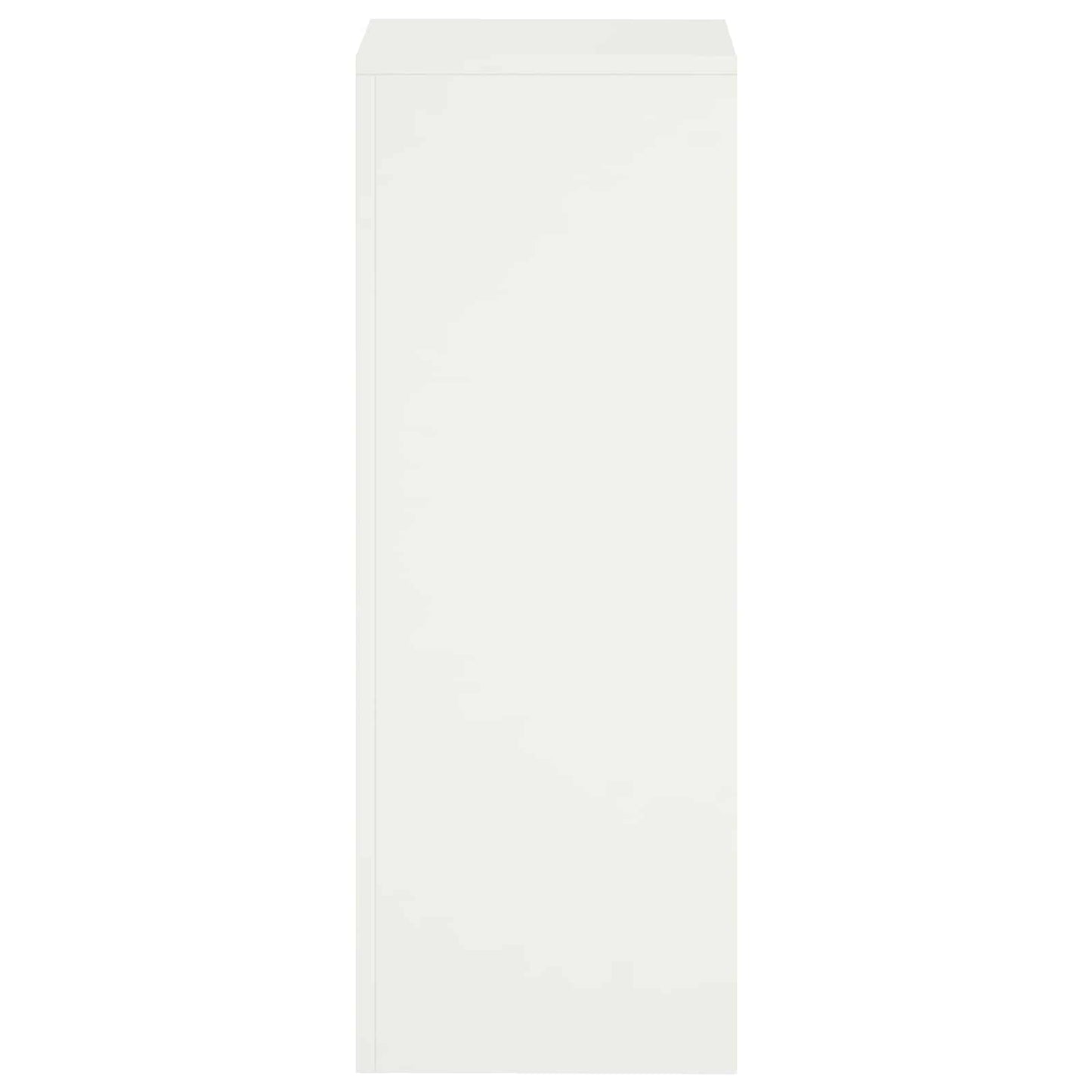 vidaXL Βάση φυτών Λευκό 30 x 30 x 80 cm Ατσάλι