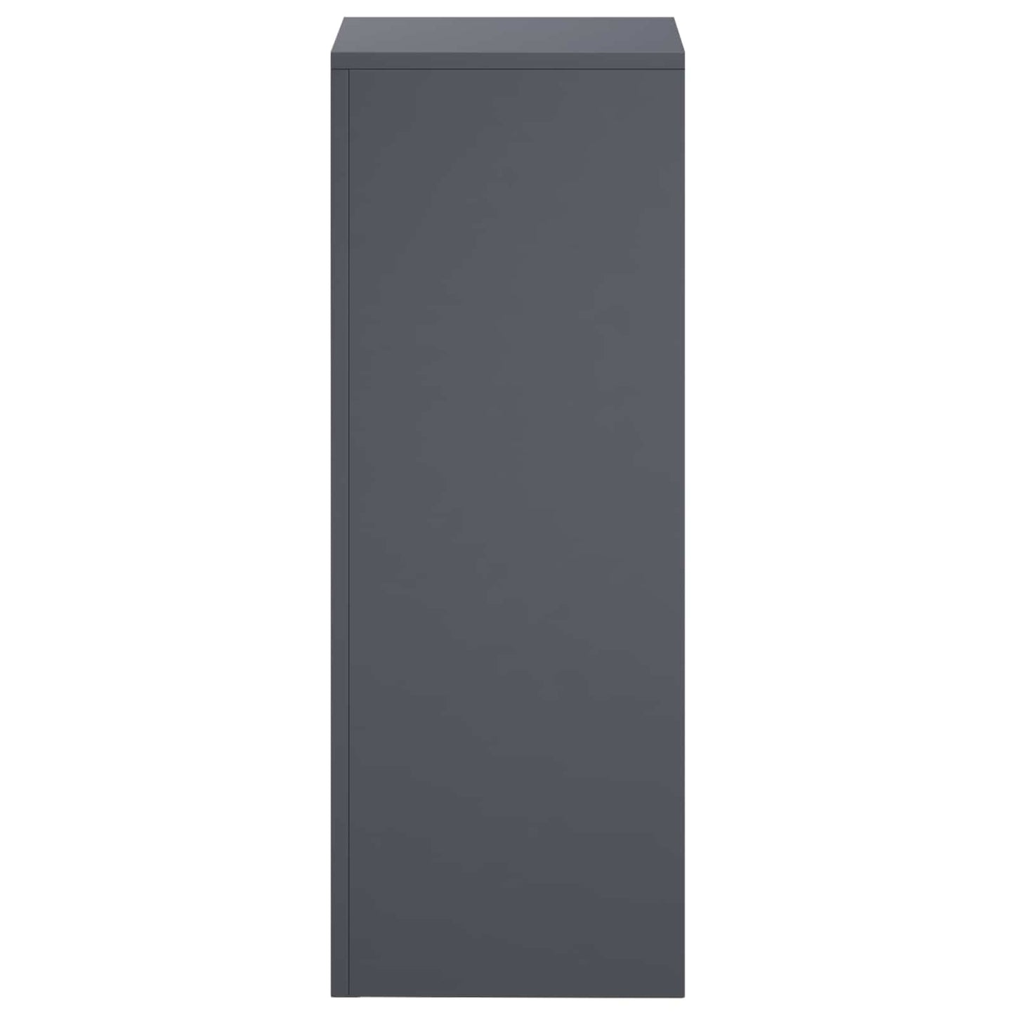 vidaXL Βάση φυτών Ανθρακί 30 x 30 x 80 cm Ανοξείδωτο Ατσάλι