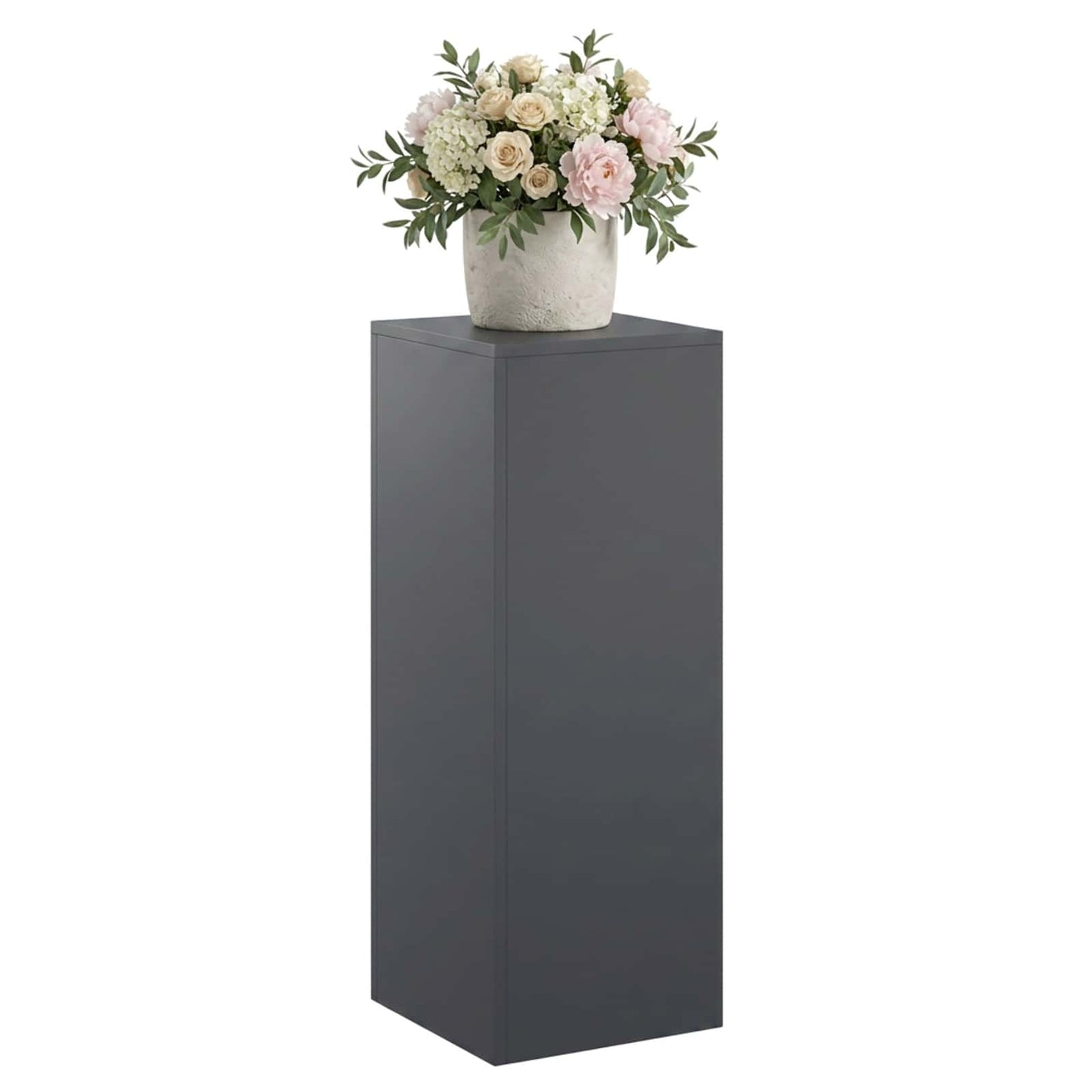 vidaXL Βάση φυτών Ανθρακί 30 x 30 x 80 cm Ανοξείδωτο Ατσάλι