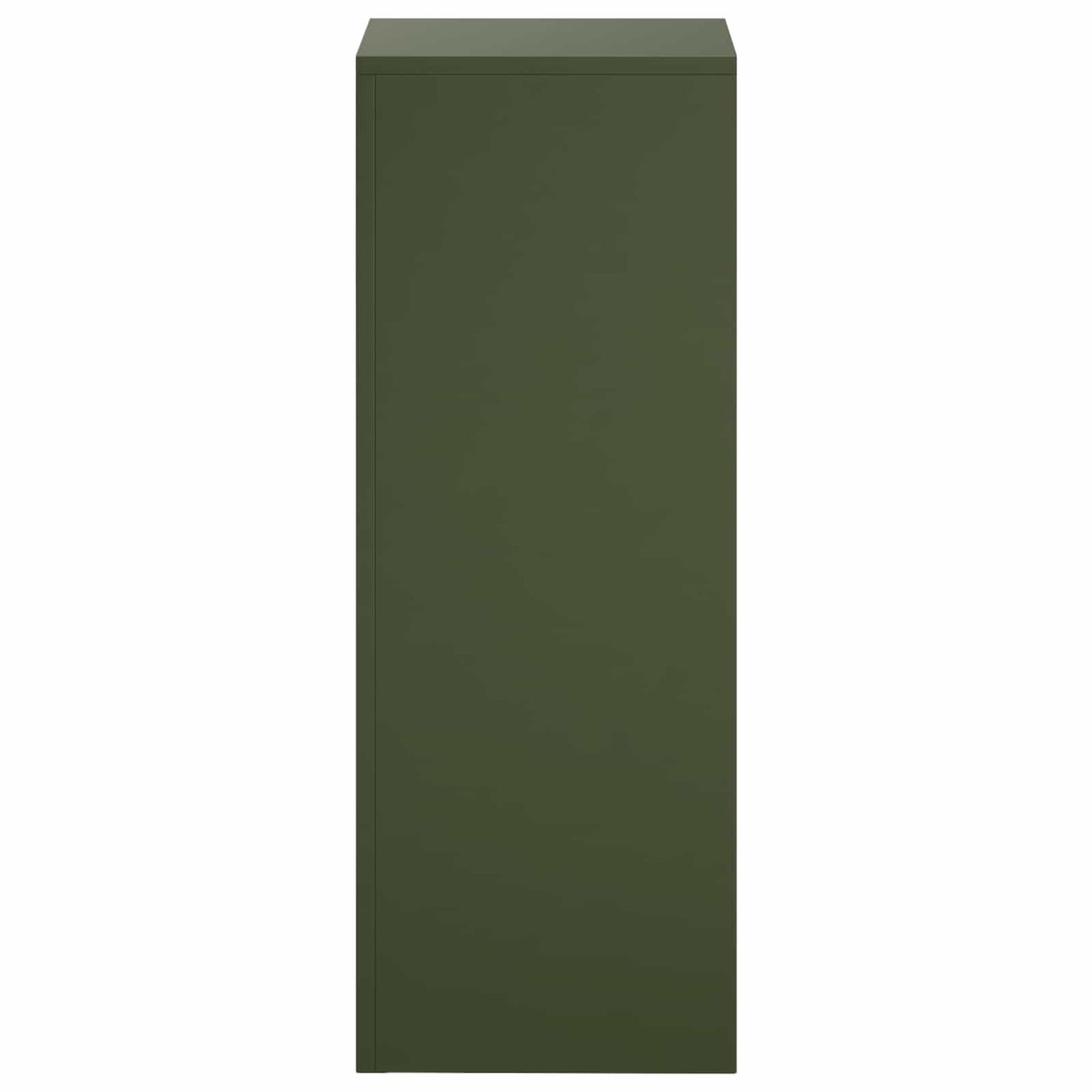 vidaXL Βάση φυτών Λαδί 30 x 30 x 80 cm Ατσάλι Σκληρυθέν στον Αέρα