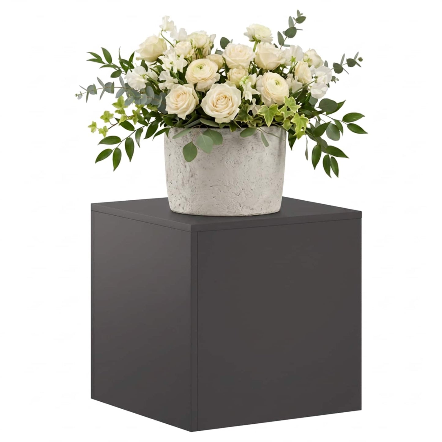vidaXL Βάση φυτών Μαύρο 40 x 40 x 40 cm Ατσάλι
