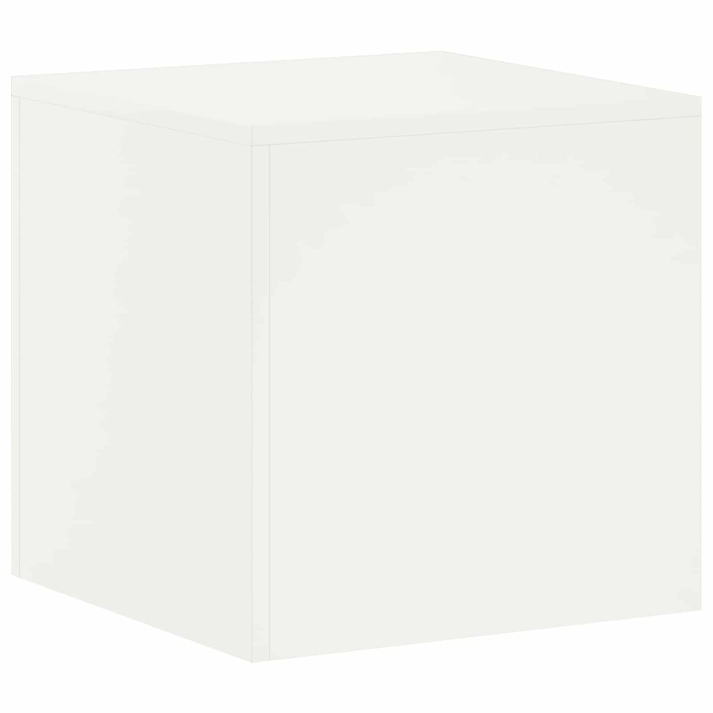 vidaXL Βάση φυτών Λευκό 40 x 40 x 40 cm Ατσάλι