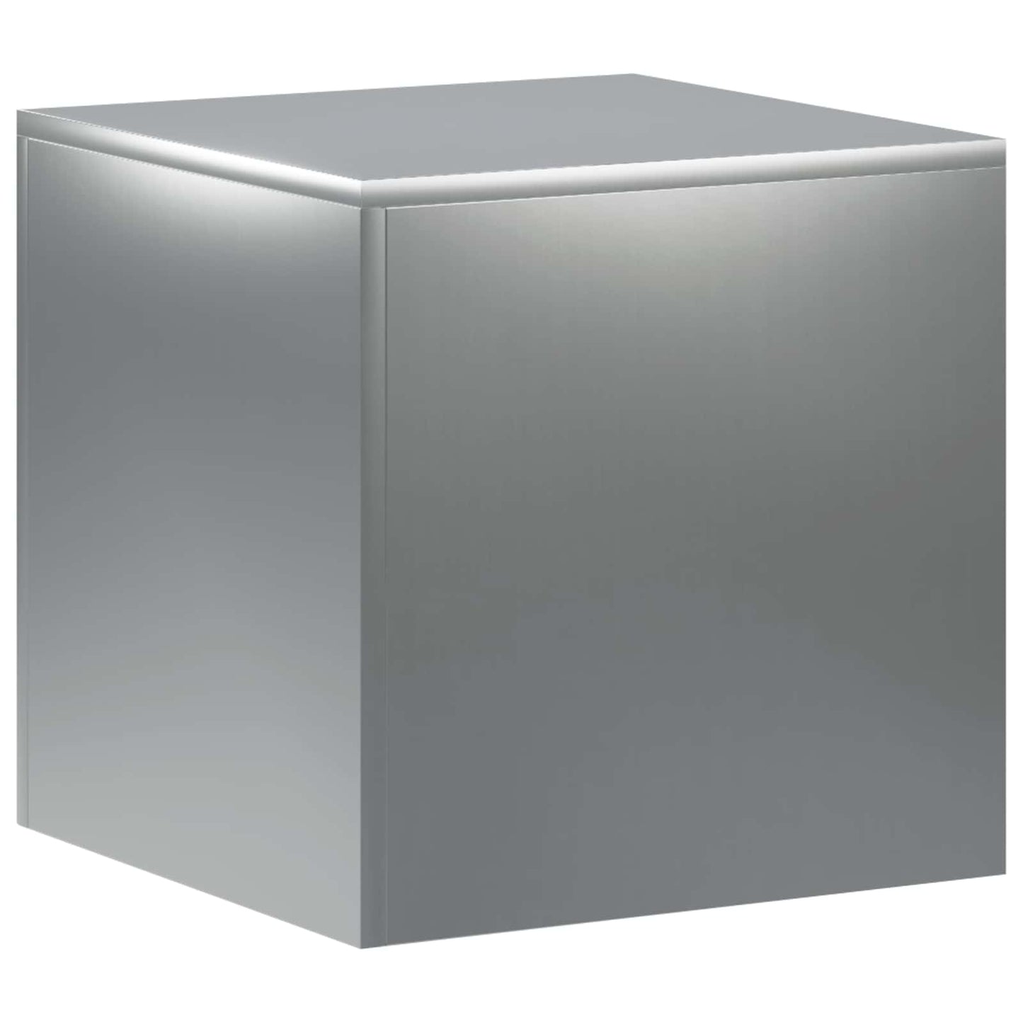 vidaXL Βάση φυτών Ασημί 40 x 40 x 40 cm Ατσάλι