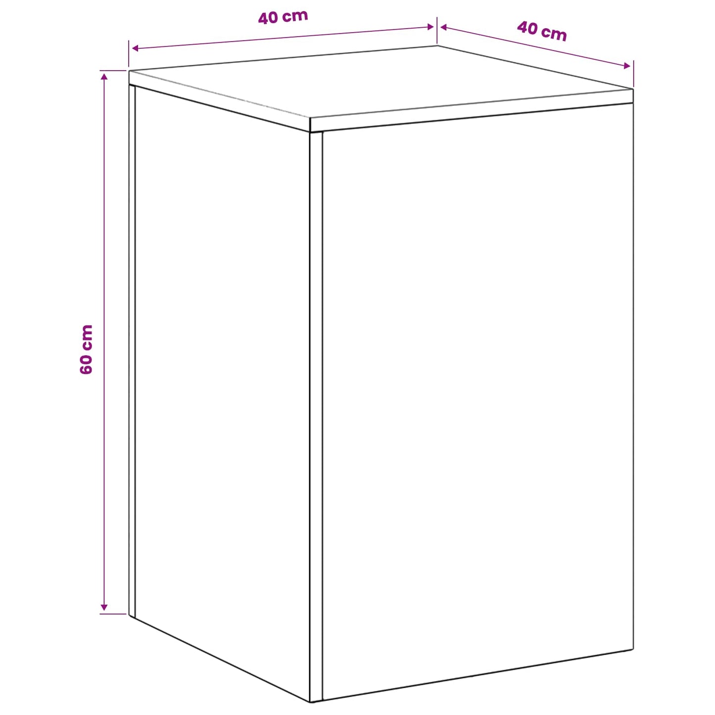 vidaXL Βάση φυτών Λαδί 40 x 40 x 60 cm Ατσάλι Σκληρυθέν στον Αέρα