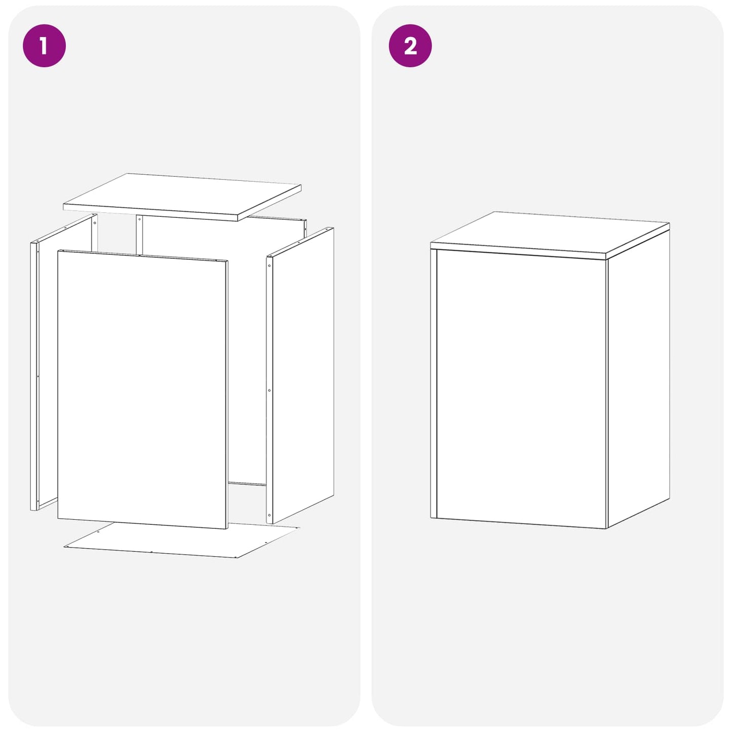 vidaXL Βάση φυτών Ασημί 40 x 40 x 60 cm Ατσάλι