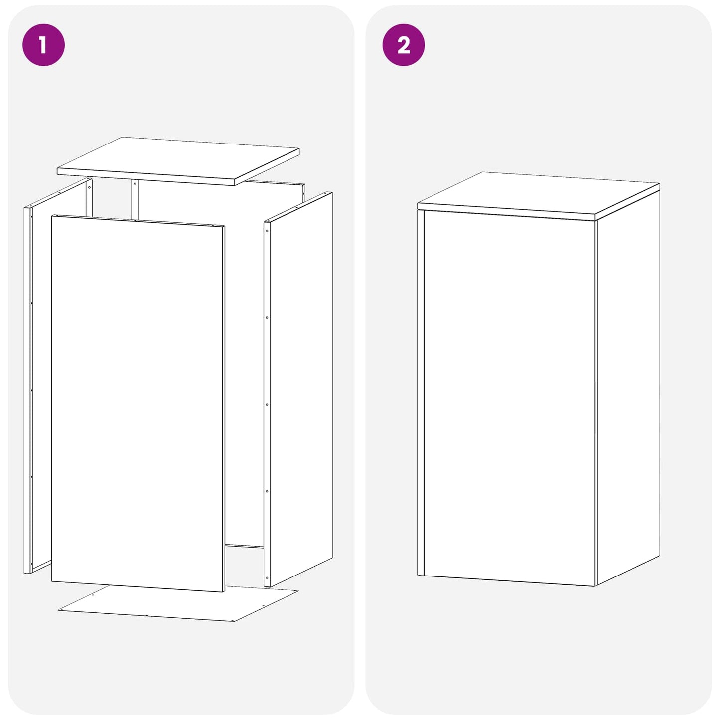 vidaXL Βάση φυτών 2 pcs Μαύρο 40 x 40 x 80 cm Ατσάλι