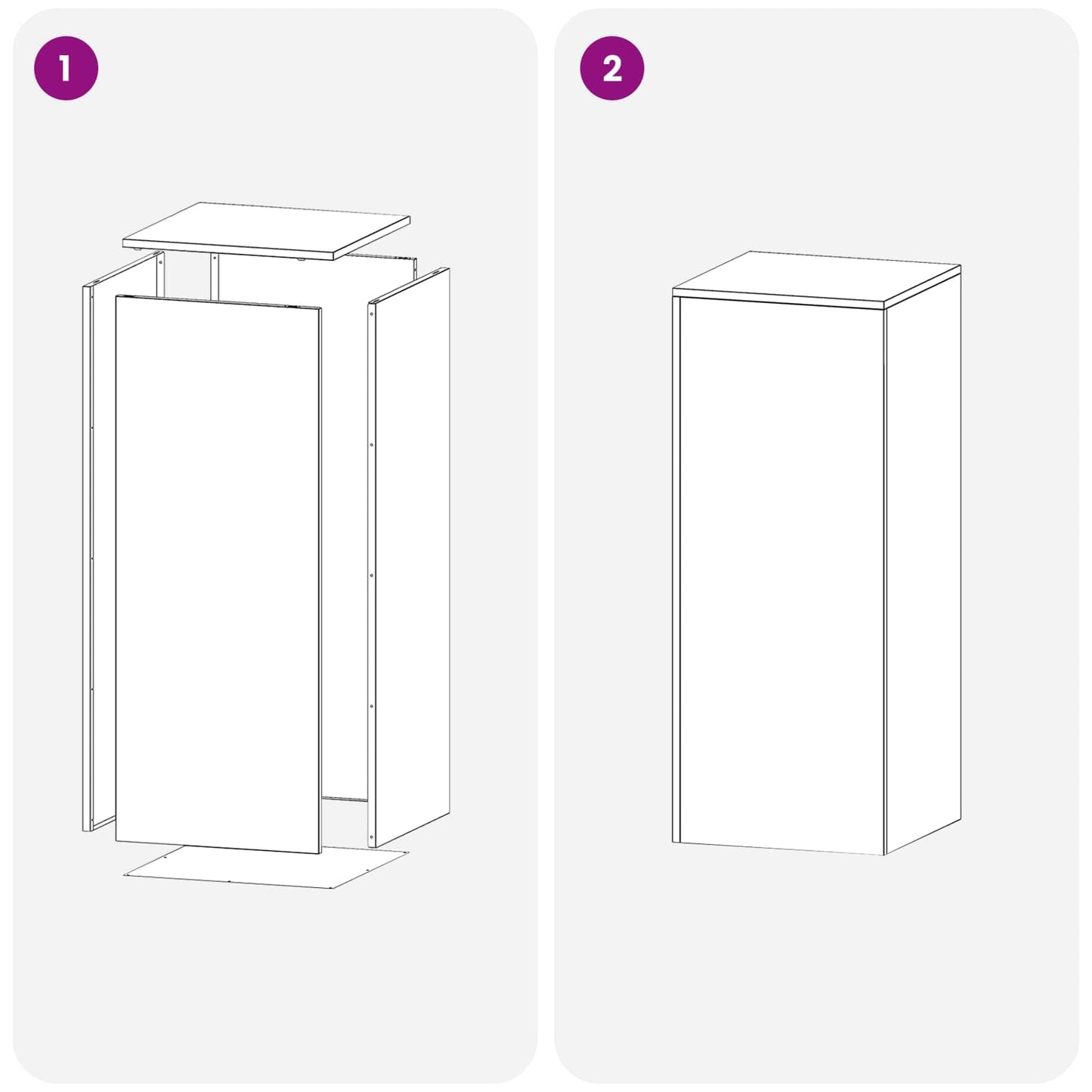 vidaXL Βάση φυτών 2 pcs Ασημί 40 x 40 x 100 cm Ατσάλι
