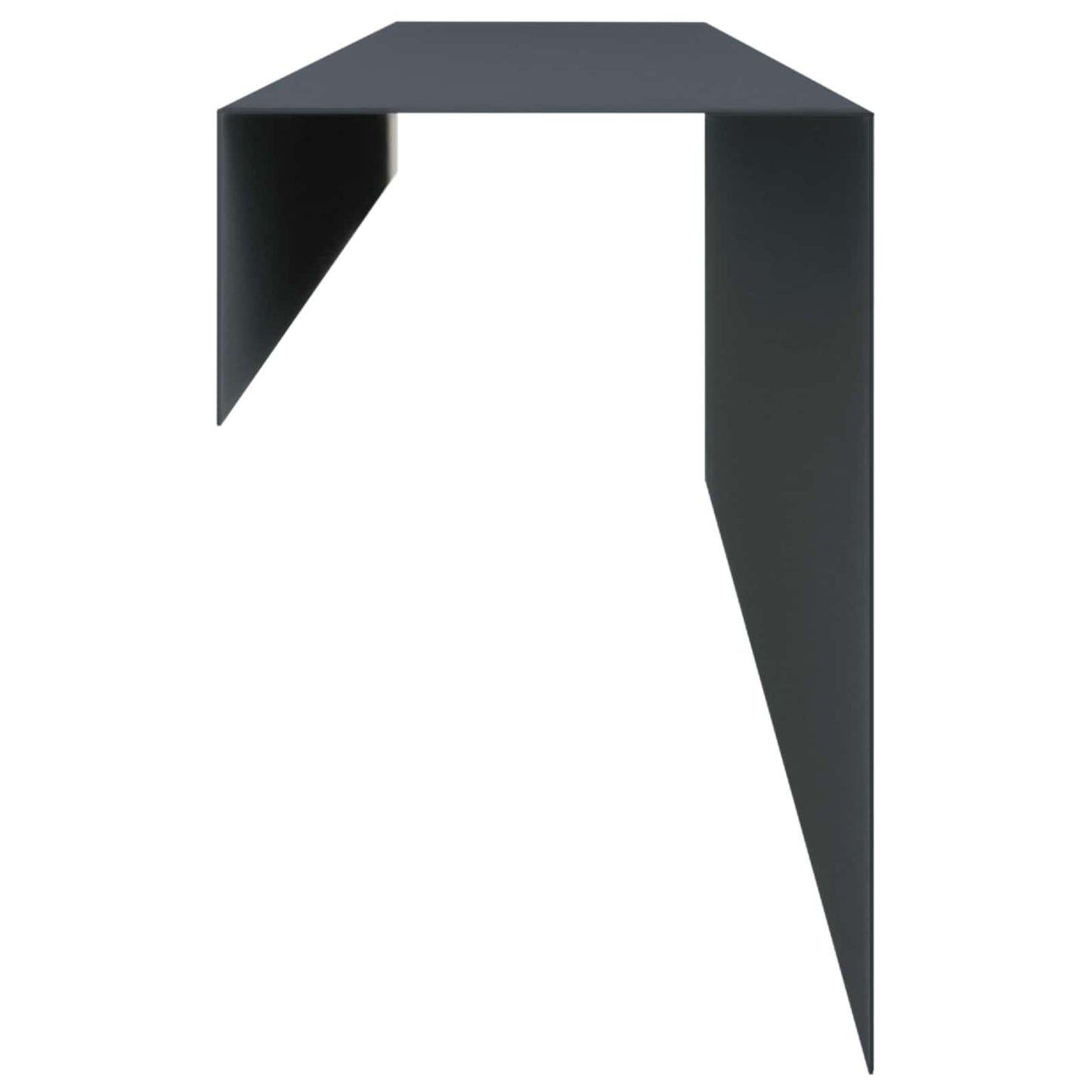 vidaXL Προφίλ επικάλυψης κήπου 2 τμχ. 100 x 10 x 15 cm Ατσάλι Ανθρακί