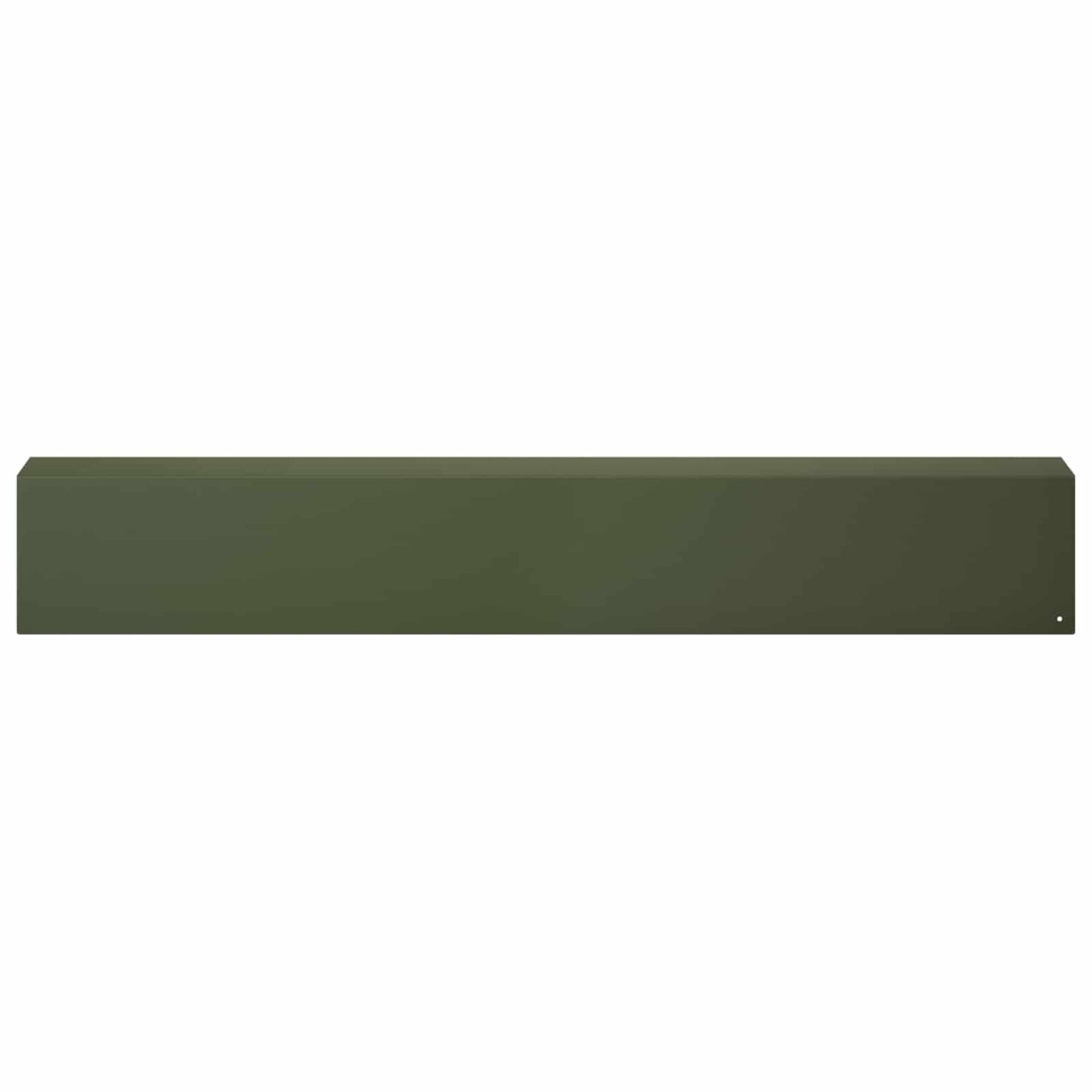vidaXL Προφίλ επικάλυψης κήπου 2 τμχ. 100 x 10 x 15 cm Ατσάλι Λαδί