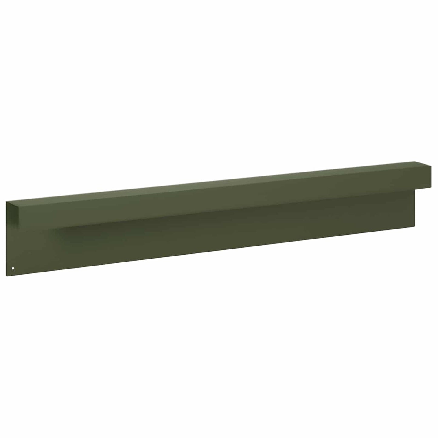 vidaXL Προφίλ επικάλυψης κήπου 2 τμχ. 100 x 6 x 15 εκ. Ατσάλι Λαδί