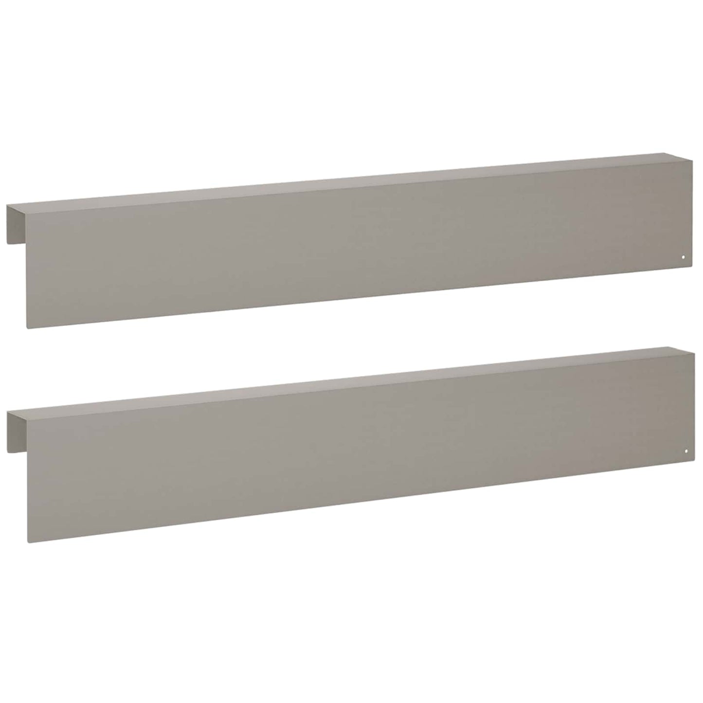 vidaXL Προφίλ επικάλυψης κήπου 2 τμχ. 100 x 6 x 15 εκ.