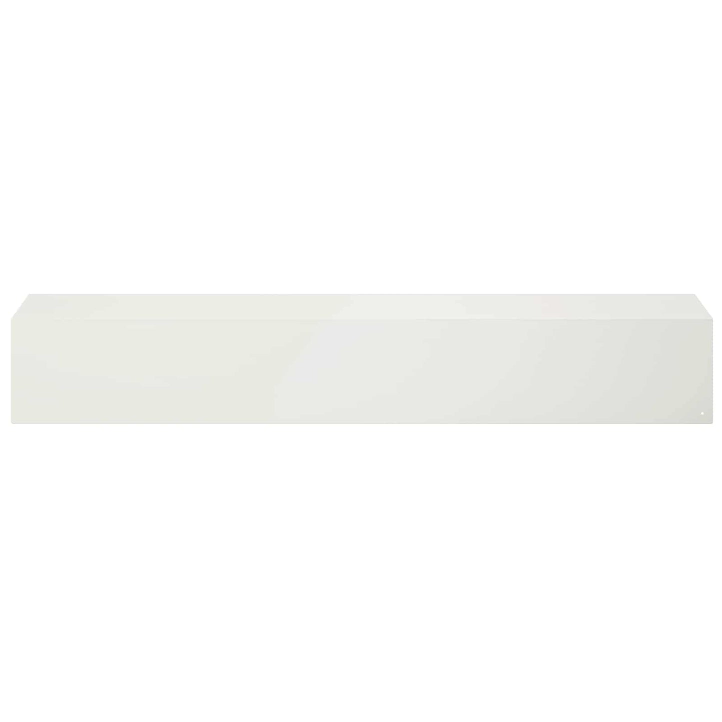 vidaXL Προφίλ επικάλυψης κήπου 2 τμχ. 100 x 15 x 15 εκ Ατσάλι Λευκό