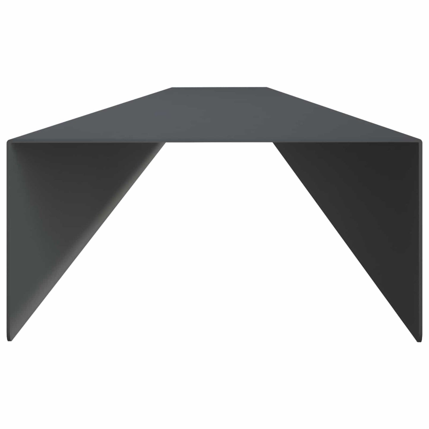 vidaXL Προφίλ επικάλυψης κήπου 10 τμχ. 100 x 10 x 5 εκ Ατσάλι Ανθρακί