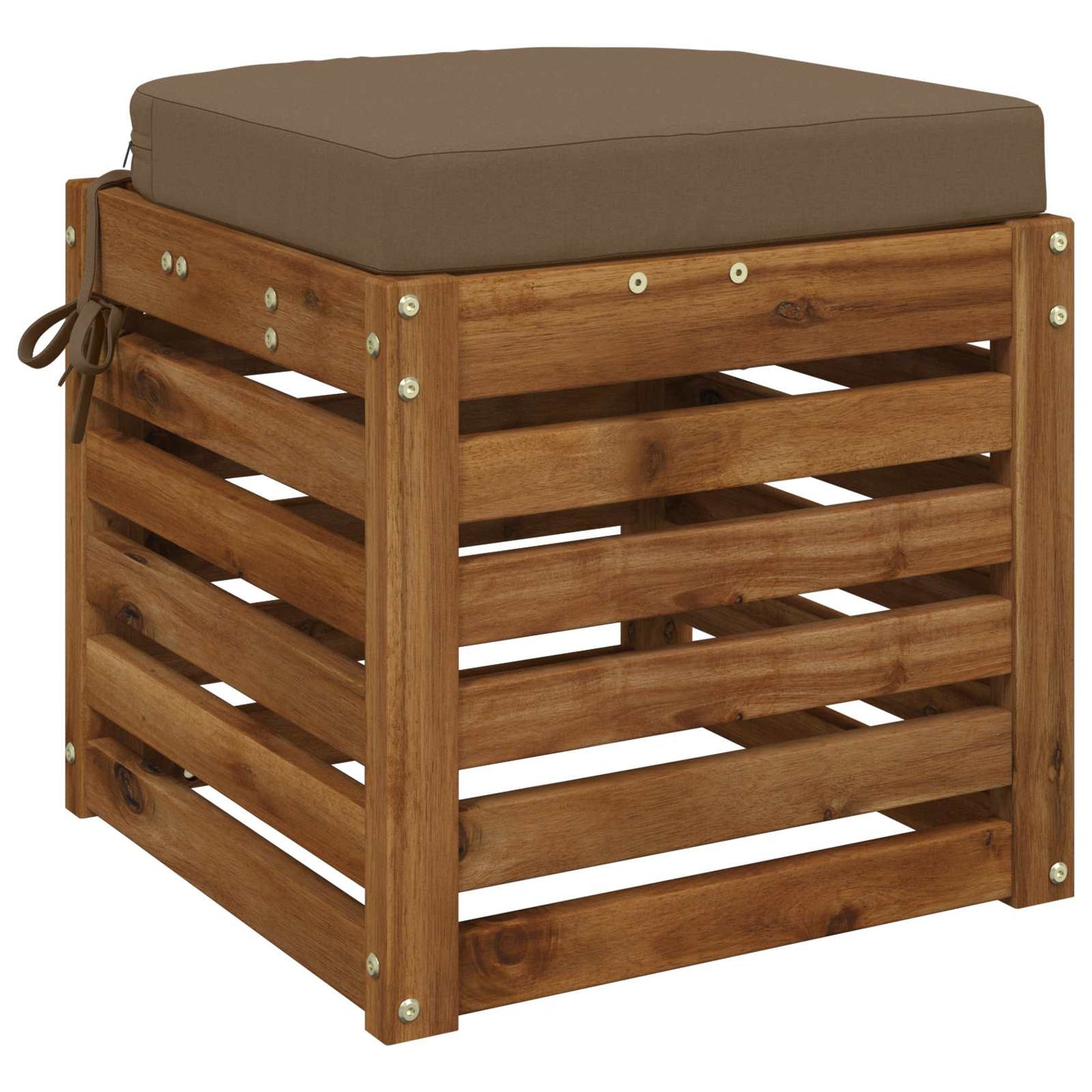 vidaXL Μαξιλάρι 1 Τεμαχίου SOEST 100% Πολυεστέρας Taupe 40 x 40 x 7 cm