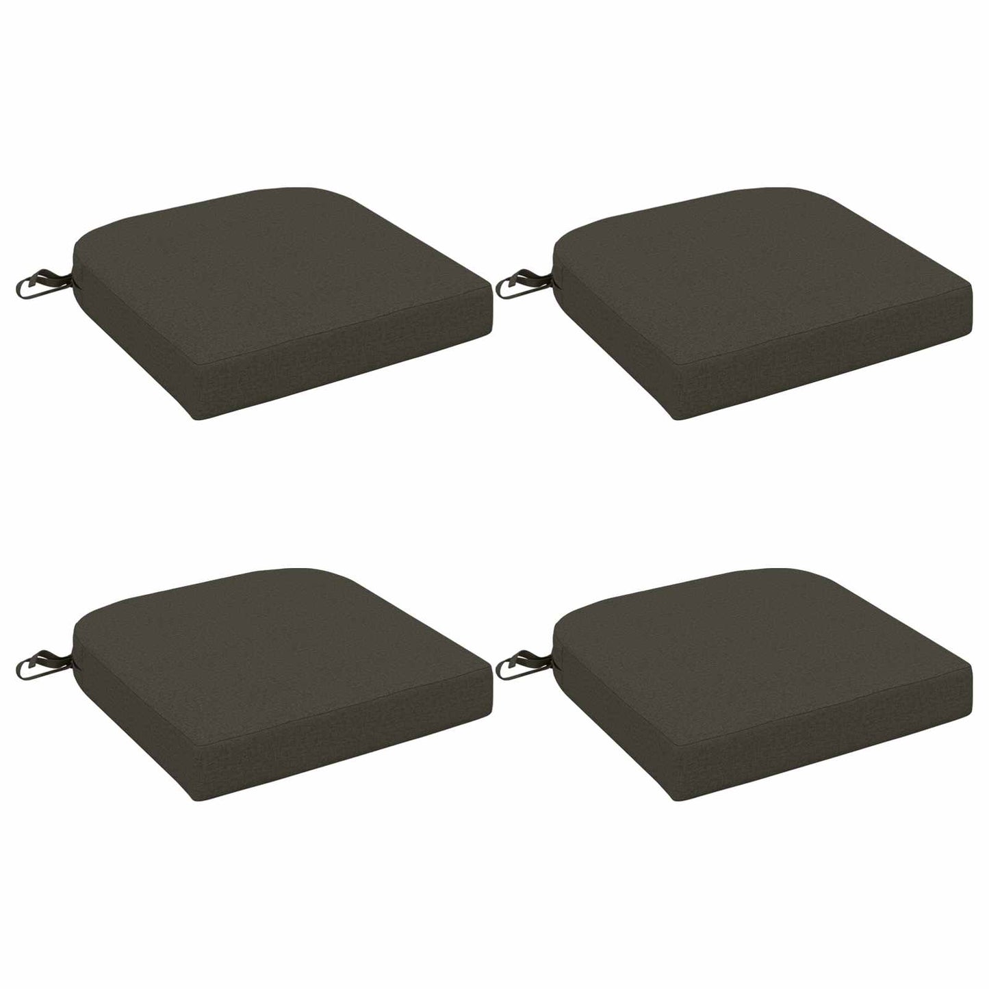 vidaXL Σετ Μαξιλαριών 4 Τεμαχίων SOEST 4 pcs 100% Πολυεστέρας Ανθρακί