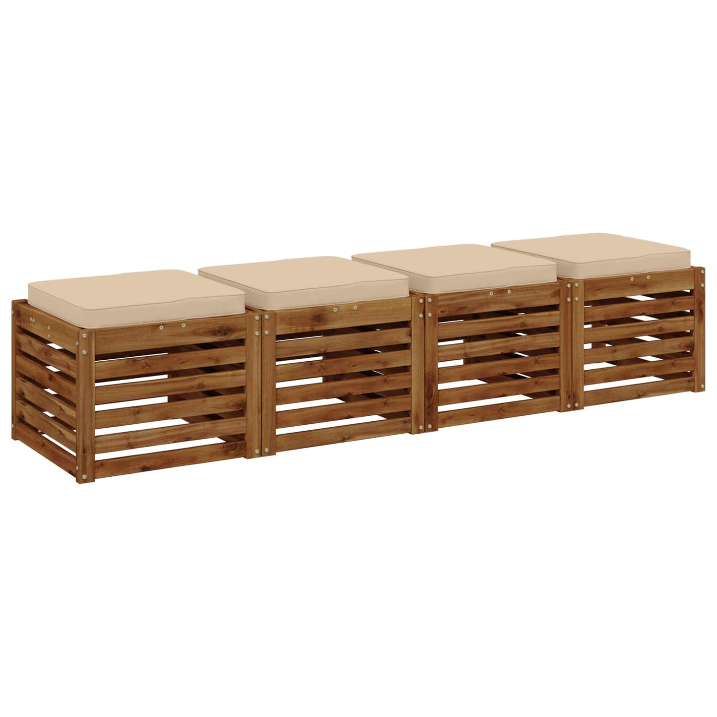 vidaXL Μαξιλάρια καθιστικού 4 κομματιών VUGHT 4 pcs 100% Πολυεστέρας