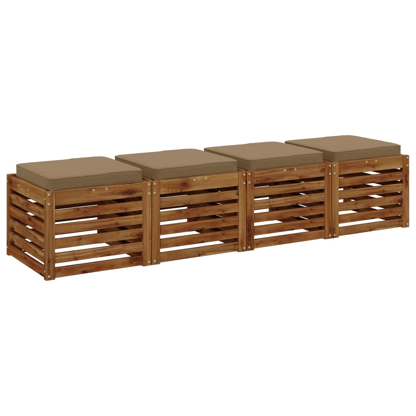 vidaXL Μαξιλάρια καθιστικού 4 κομματιών VUGHT 4 pcs 100% Πολυεστέρας
