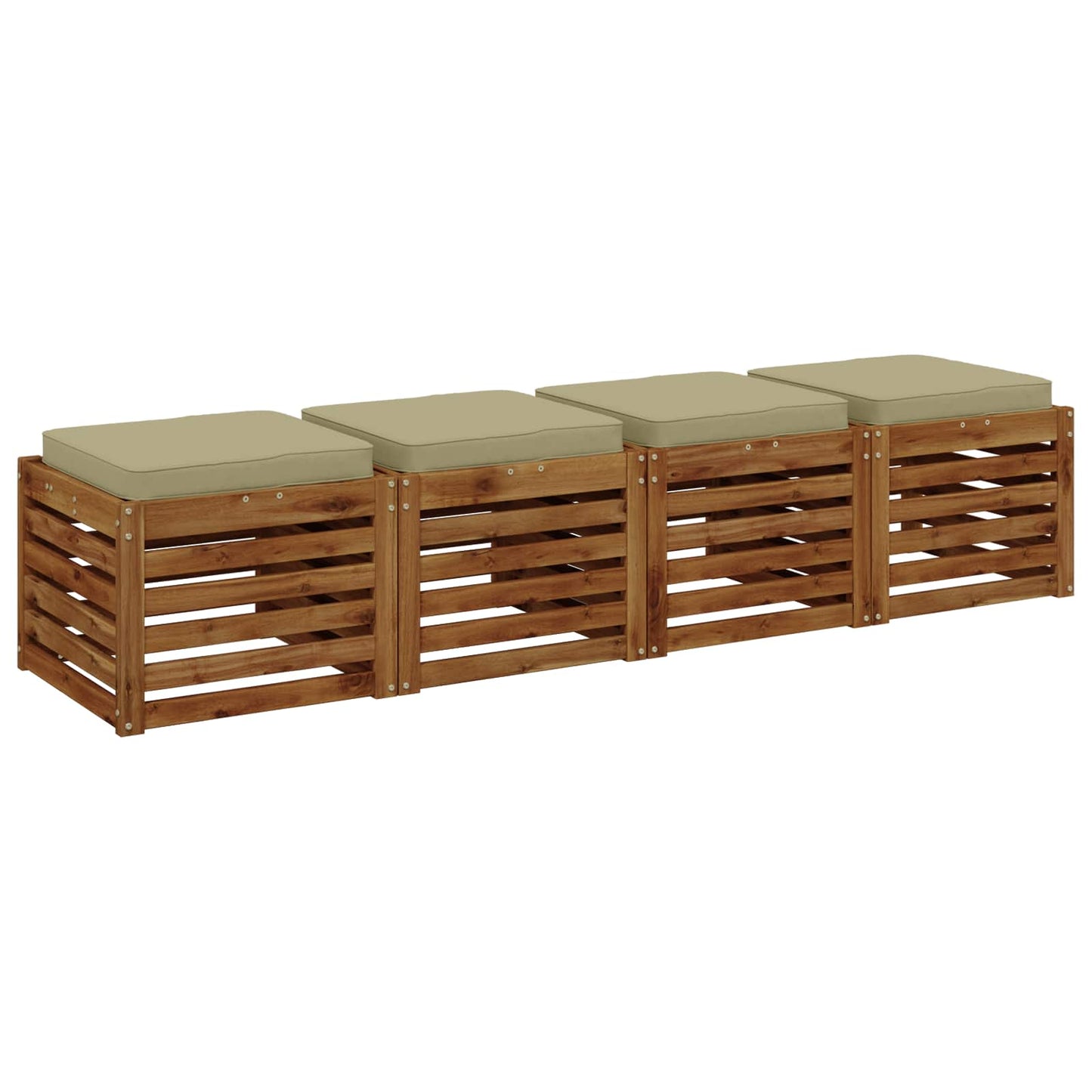 vidaXL Μαξιλάρια καθιστικού 4 κομματιών VUGHT 4 pcs 100% Πολυεστέρας