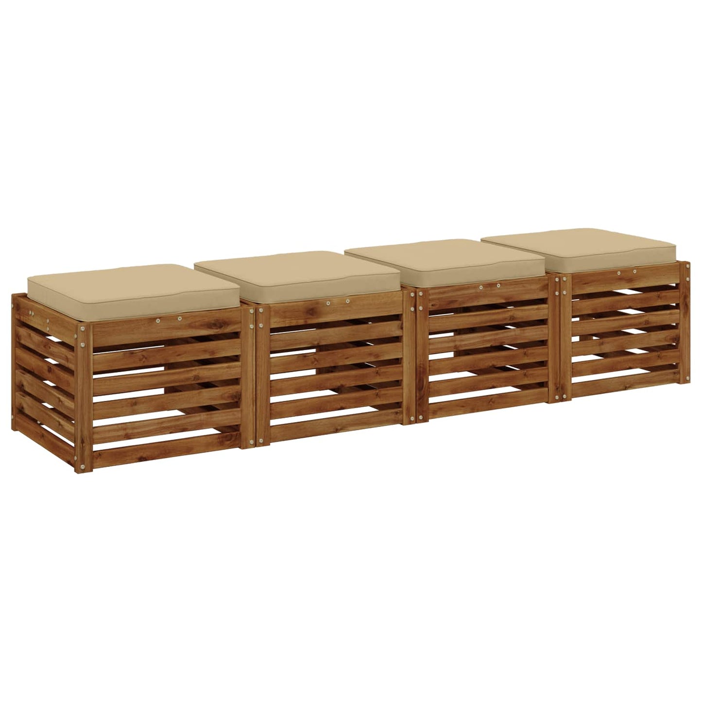 vidaXL Μαξιλάρια καθιστικού 4 κομματιών VUGHT 4 pcs 100% Πολυεστέρας