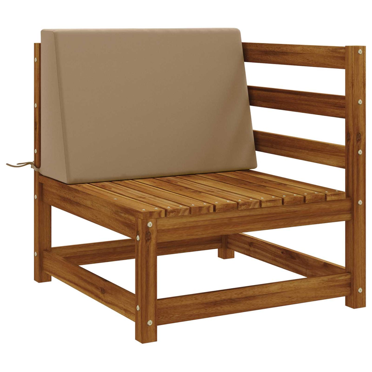 vidaXL Μαξιλάρι πλάτης SOEST 100% Πολυεστέρας Taupe 60 x 20 x 40 cm